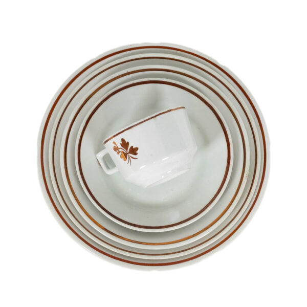 97 Piece ALFRED MEAKIN Tea Leaf Ironstone China - Image 1