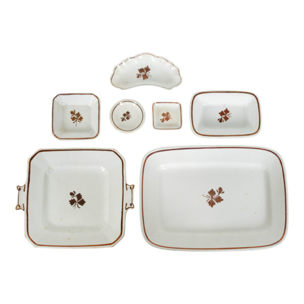 97 Piece ALFRED MEAKIN Tea Leaf Ironstone China - Image 4