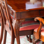 HENREDON Rittenhouse Square Dining Table with Leaves and 9 Chairs - Image 4