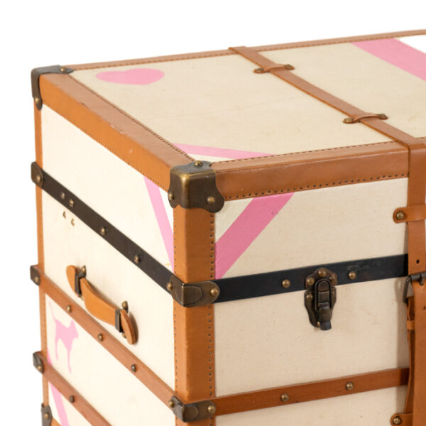 Vintage Victoria’s Secret Store Display Belted Trunk - Image 3