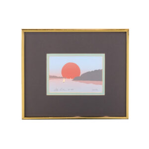 Vintage RITA ORR Serigraph of Sailing Boats