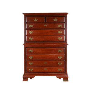 Vintage Cherry 6 Drawer Highboy Dresser