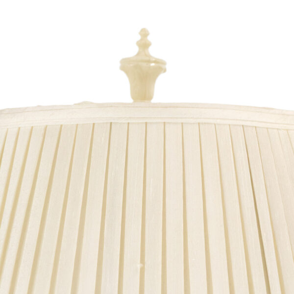 Vintage Meissen Style Floral Snowball Vase Lamp - Image 2