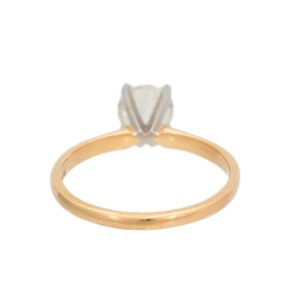 1.01 Carat Solitaire Diamond Engagement Ring in 14 Karat Gold - Image 4
