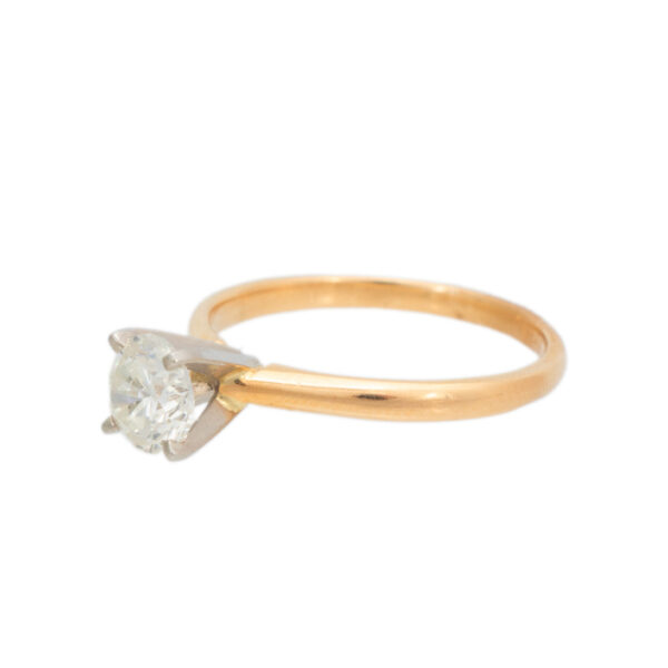 1.01 Carat Solitaire Diamond Engagement Ring in 14 Karat Gold - Image 5