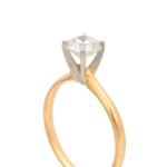 1.01 Carat Solitaire Diamond Engagement Ring in 14 Karat Gold - Image 2