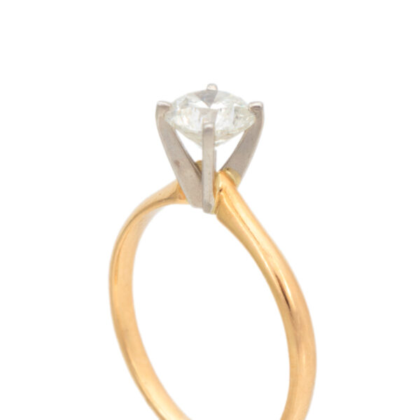 1.01 Carat Solitaire Diamond Engagement Ring in 14 Karat Gold - Image 2