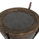 Vintage Thai Rice Basket Table - Image 2