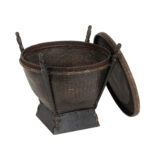 Vintage Thai Rice Basket Table - Image 5