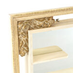 Vintage White Painted Mirrored Wall Shelf - Image 2