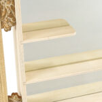 Vintage White Painted Mirrored Wall Shelf - Image 3