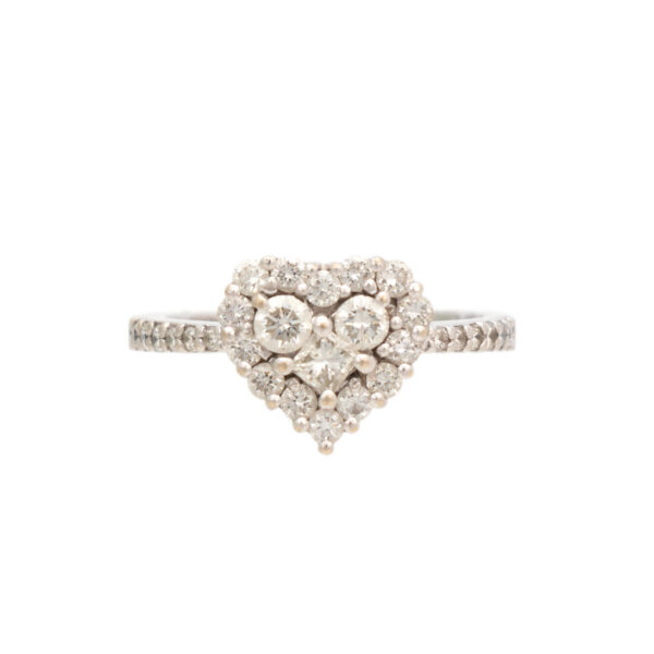 EFFY Diamond Heart Ring in 14 Karat Gold - Image 1