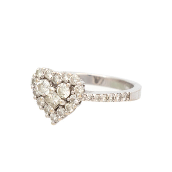 EFFY Diamond Heart Ring in 14 Karat Gold - Image 5
