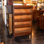 Antique GLOBE WERNICKE Four Stack Barrister Bookcase - Image 5