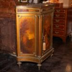Antique Verne Marten Style Painted One Door Cabinet - Image 8