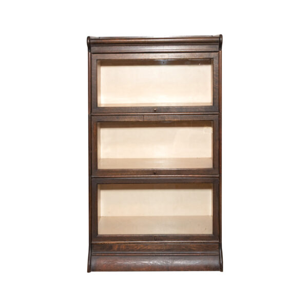 Antique Large Three Stack Barrister Bookcase - Image 1