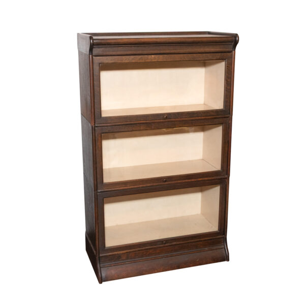 Antique Large Three Stack Barrister Bookcase - Image 2