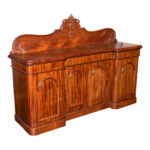 Antique Large Carved Mahogany Sideboard - Image 2