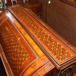 French Style Inlaid Cylinder Rolltop Desk - Image 3