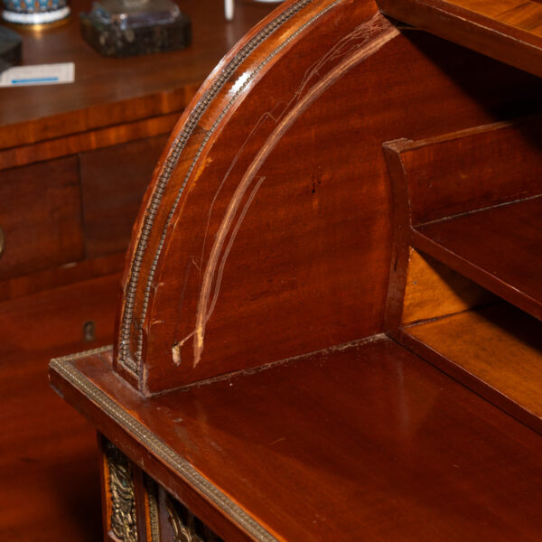 French Style Inlaid Cylinder Rolltop Desk - Image 11