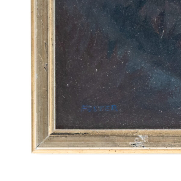 KAREN FOSTER-WELLS “Moonrise on the Camuesa” Oil Painting - Image 3