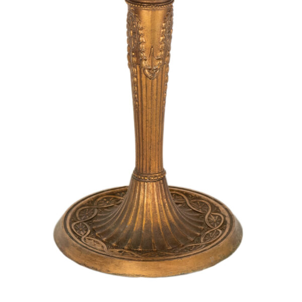 Antique Slag Glass Panel Lamp - Image 3