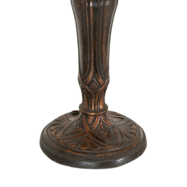 Antique Winged Griffin Slag Glass Lamp - Image 3