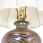 Kralik Bohemian Iridescent Art Glass Table Lamp - Image 4