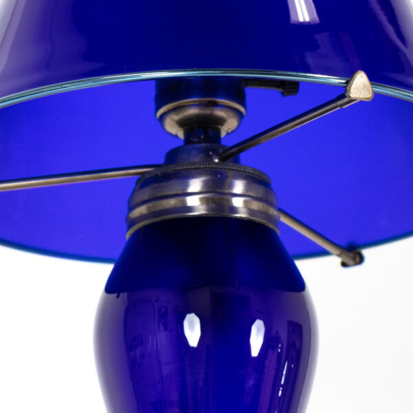STEVEN CORREIA Art Glass Lamp in Blue - Image 4