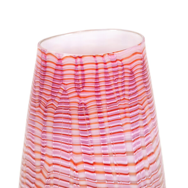 ROD SOUNIK Oval Tapered Art Glass Vase - Image 2