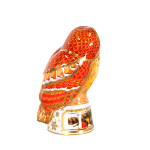 ROYAL WORCESTER Connoisseur Collection Porcelain Tawny Owl Candle Snuffer - Image 2