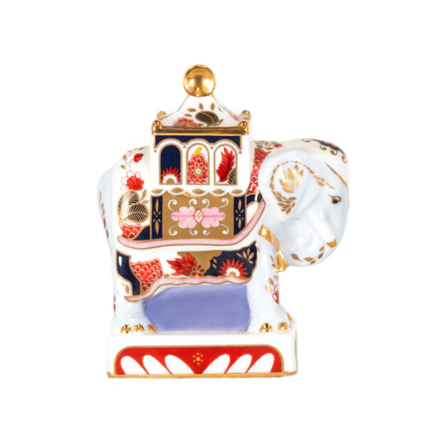 ROYAL WORCESTER Connoisseur Collection Porcelain Nelson Elephant Candle Snuffer - Image 1