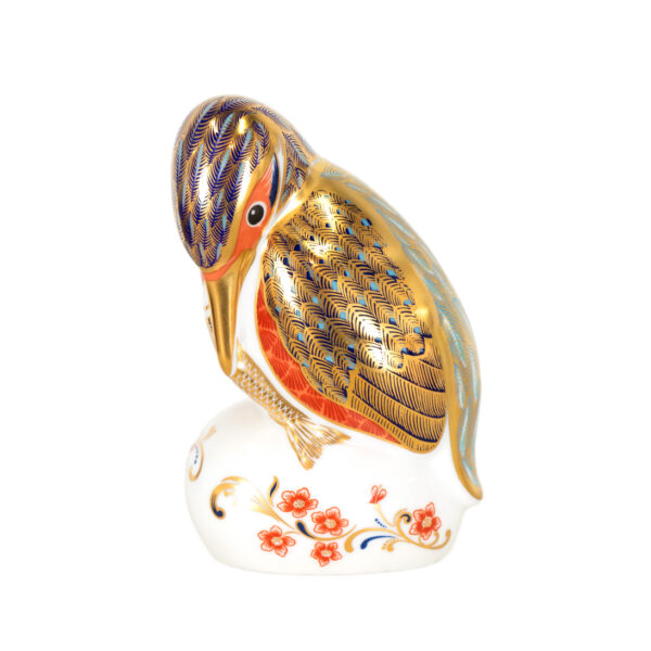 ROYAL CROWN DERBY Imari Kingfisher Figurine - Image 1