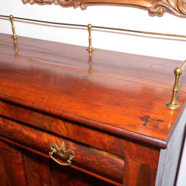 Antique American Empire Flame Mahogany Buffet - Image 2