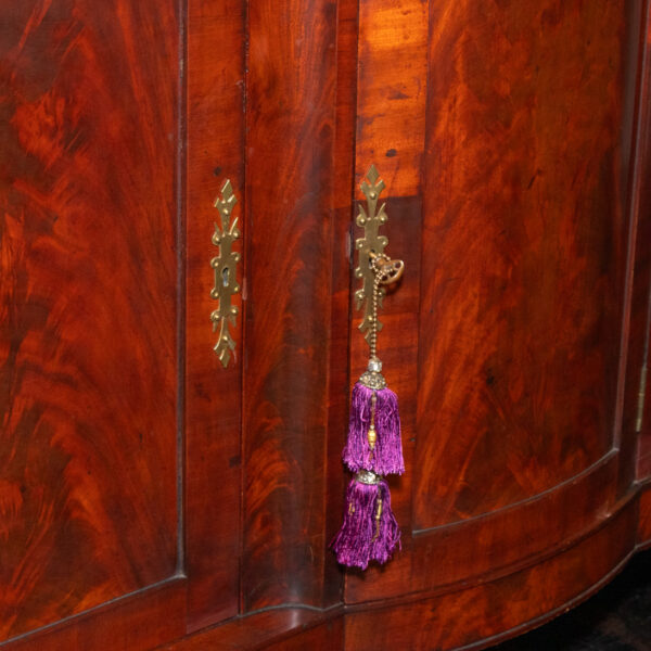 Antique American Empire Flame Mahogany Buffet - Image 9