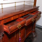 Antique American Empire Flame Mahogany Buffet - Image 4