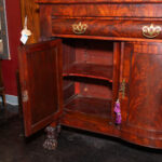 Antique American Empire Flame Mahogany Buffet - Image 6