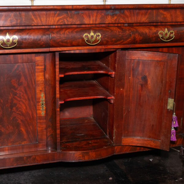 Antique American Empire Flame Mahogany Buffet - Image 7
