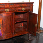 Antique American Empire Flame Mahogany Buffet - Image 8