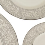 Vintage 59 Piece FRANCISCAN "Platinum Renaissance" China - Image 2
