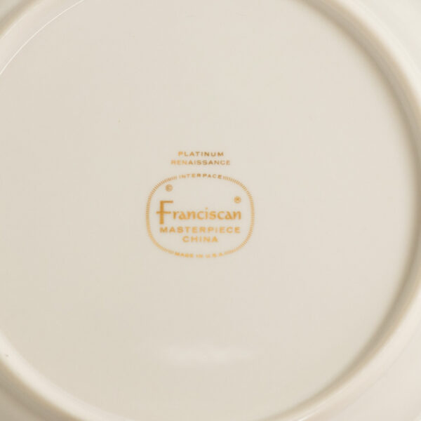 Vintage 59 Piece FRANCISCAN "Platinum Renaissance" China - Image 5