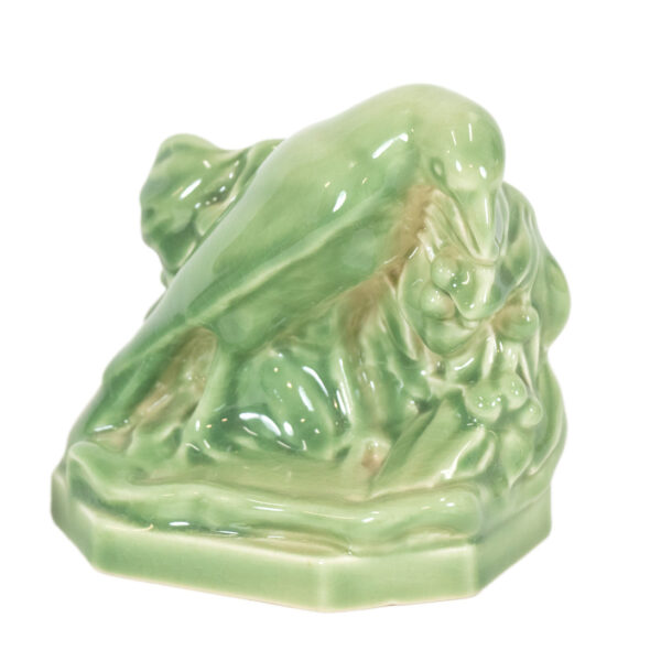 Pair of ROOKWOOD Green Glazed Bird Bookends - Image 2