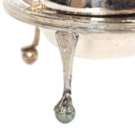 Vintage Etched Silver Plate Dome Lid Caviar Dish - Image 3