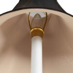 MAITLAND SMITH Brass Candlestick Lamp with Black Shade - Image 4