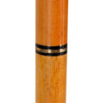 Vintage Wood Cane with Brass Horse Head Handle - Image 4