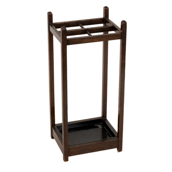 Antique Arts and Crafts Oak Umbrella Stand - Image 1