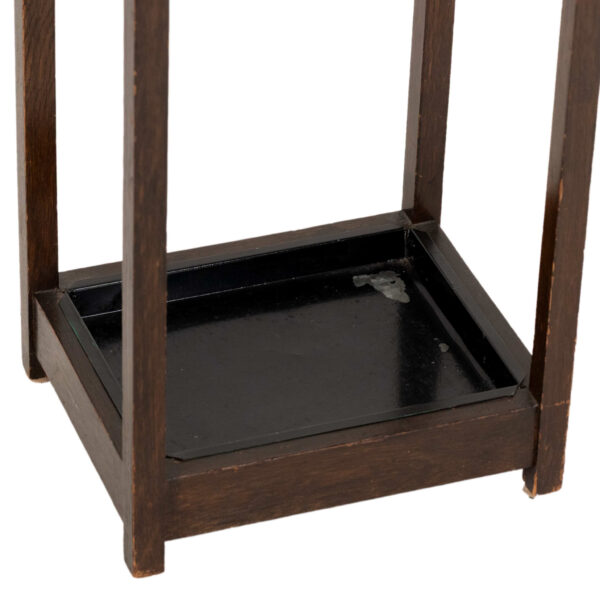 Antique Arts and Crafts Oak Umbrella Stand - Image 3