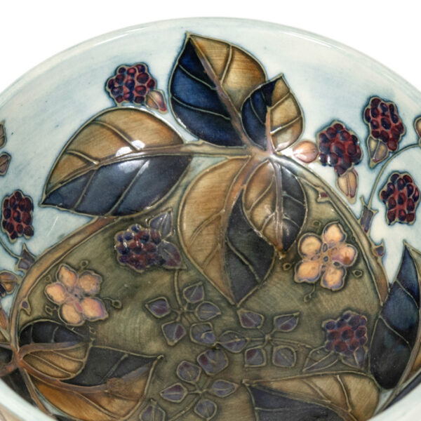 MOORCROFT POTTERY Leaf and Flower Bowl - Image 2