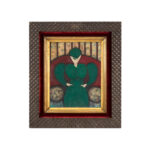 Original Oil on Board of Woman in Green