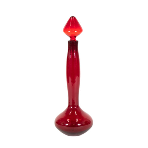 Vintage BLENKO 31” Tall Floor Case with Stopper Circa 1960 - Image 1